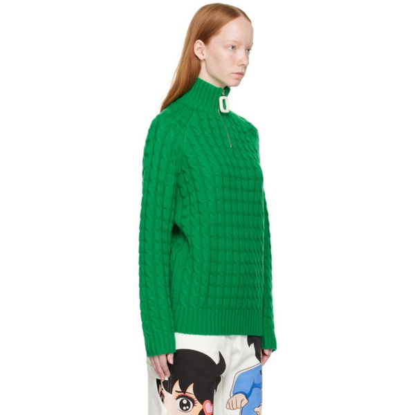  JW 앤더슨 JW Anderson Green Henley Turtleneck 222477F099000