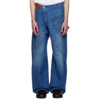 JW 앤더슨 JW Anderson Blue Twisted Workwear Jeans 242477M186002