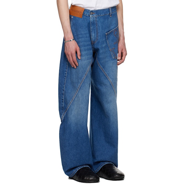  JW 앤더슨 JW Anderson Blue Twisted Workwear Jeans 242477M186002
