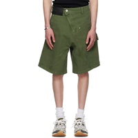 JW 앤더슨 JW Anderson Green Twisted Workwear Shorts 242477M193001
