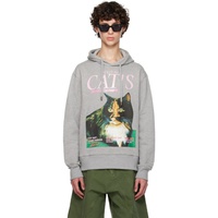 JW 앤더슨 JW Anderson Gray Cat Hoodie 242477M202004