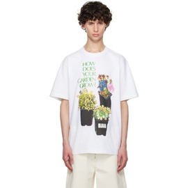 JW 앤더슨 JW Anderson White Flower Pot T-Shirt 242477M213003