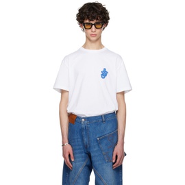 JW 앤더슨 JW Anderson White Anchor Patch T-Shirt 242477M213007