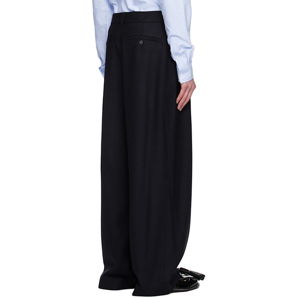  JW 앤더슨 JW Anderson Navy Pleated Trousers 242477M191002