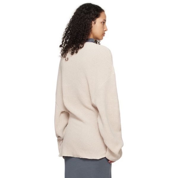  Jade Cropper Beige Asymmetric Sweater 241772F110002