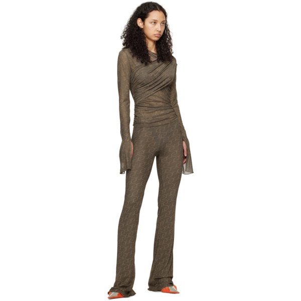  Jade Cropper Khaki Reversible Trousers 241772F087001