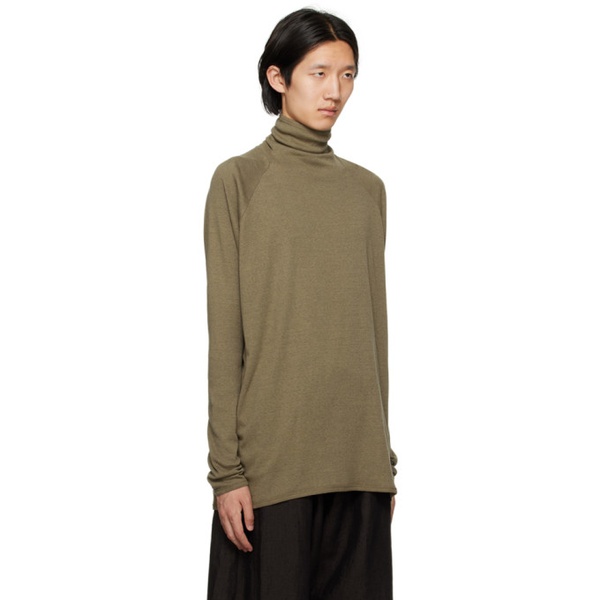  얀 얀 반 에쉐 Jan-Jan Van Essche Khaki Raglan Turtleneck 232969M205002