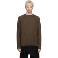 얀 얀 반 에쉐 Jan-Jan Van Essche Brown O-Project Long Sleeve T-Shirt 232969M213004