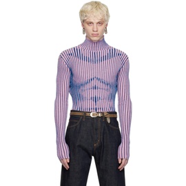장 폴 고티에 Jean Paul Gaultier Pink Striped Sweater 241808M205009