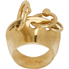 장 폴 고티에 Jean Paul Gaultier Gold Multiple Loops Ring 242808M147002