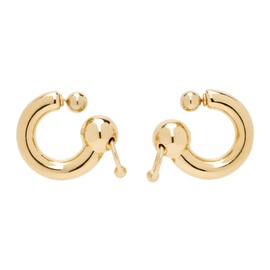 장 폴 고티에 Jean Paul Gaultier Gold Large Piercing Earrings 242808F022003