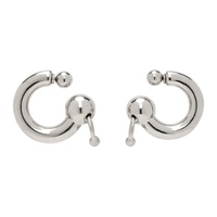장 폴 고티에 Jean Paul Gaultier Silver Large Piercing Earrings 242808F022004