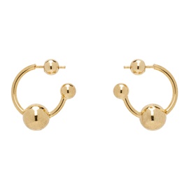 장 폴 고티에 Jean Paul Gaultier Gold Piercing Earrings 242808F022009