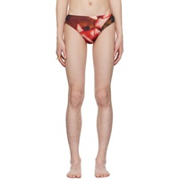 장 폴 고티에 Jean Paul Gaultier Red The Roses Swim Briefs 242808M208004