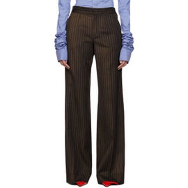장 폴 고티에 Jean Paul Gaultier Brown The Thong Suit Trousers 241808F087013