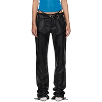 장 폴 고티에 Jean Paul Gaultier Black Shayne Oliver 에디트 Edition Leather Pants 242808F084000