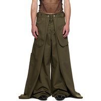 장 폴 고티에 Jean Paul Gaultier Khaki Shayne Oliver 에디트 Edition The Wrap Trousers 242808M191002