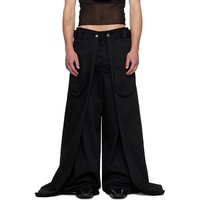 장 폴 고티에 Jean Paul Gaultier Black Shayne Oliver 에디트 Edition The Wrap Trousers 242808M191003