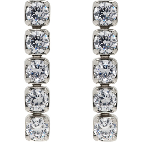 질샌더 질샌더 Jil Sander Silver Crystal Earrings 241249F022014