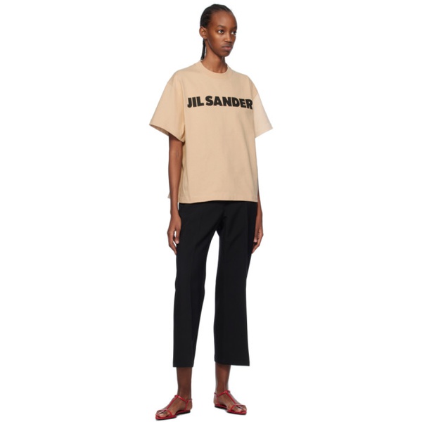 질샌더 질샌더 Jil Sander Beige Printed T-Shirt 241249F110022