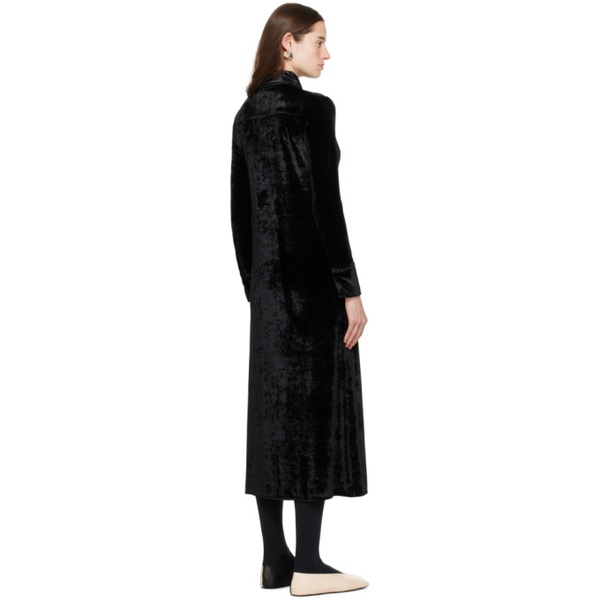 질샌더 질샌더 Jil Sander Black Long Sleeve Midi Dress 241249F054002