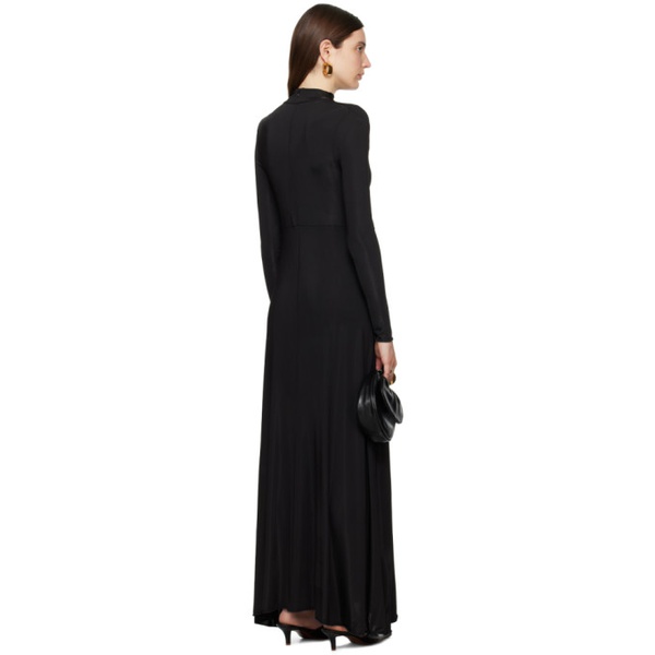 질샌더 질샌더 Jil Sander Black Asymmetric Maxi Dress 232249F055000