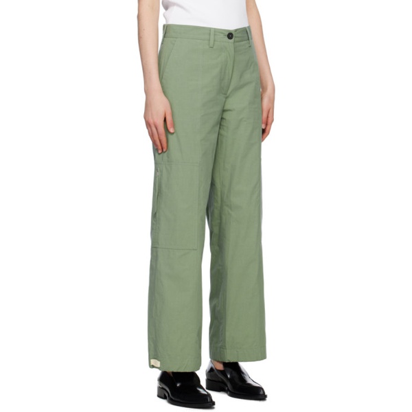 질샌더 질샌더 Jil Sander Green Zip Pocket Trousers 231249F087011