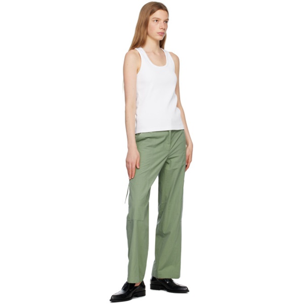 질샌더 질샌더 Jil Sander Green Zip Pocket Trousers 231249F087011
