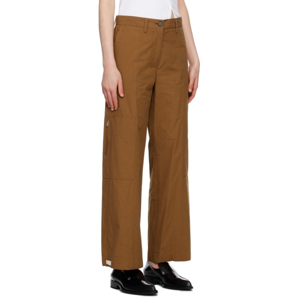 질샌더 질샌더 Jil Sander Brown Zip Pocket Trousers 231249F087018