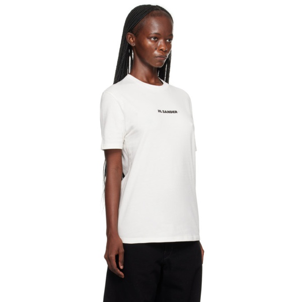 질샌더 질샌더 Jil Sander White Printed T-Shirt 232249F110006