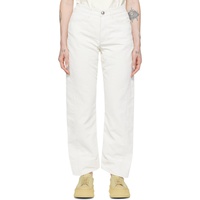 질샌더 Jil Sander 오프화이트 Off-White Workwear Jeans 221249F069010