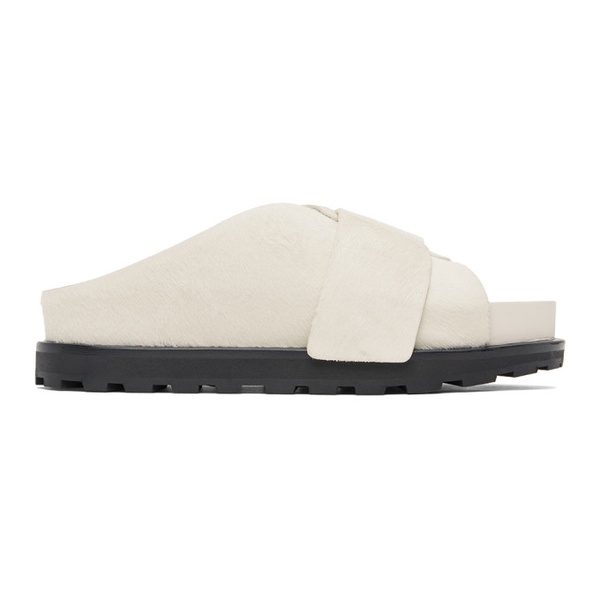 질샌더 질샌더 Jil Sander 오프화이트 Off-White Velcro Sandals 241249M234012