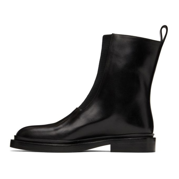 질샌더 질샌더 Jil Sander Black Leather Boots 222249F113007