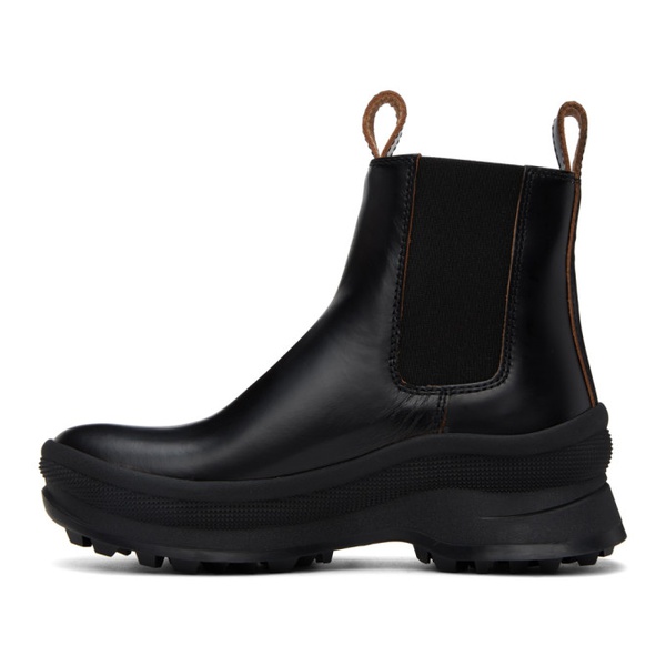 질샌더 질샌더 Jil Sander Black Leather Ankle Boots 222249F113010