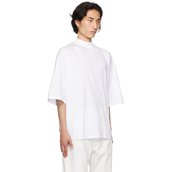 질샌더 질샌더 Jil Sander White Mock Neck T-Shirt 232249M213003