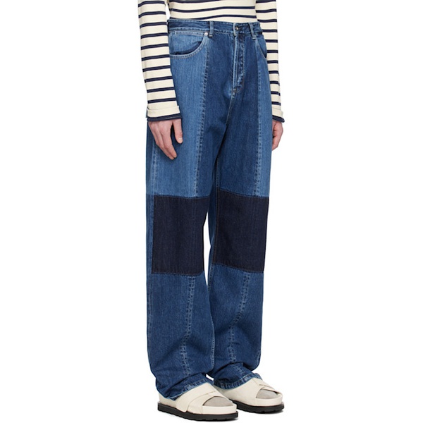 질샌더 질샌더 Jil Sander Blue Paneled Jeans 241249M186004