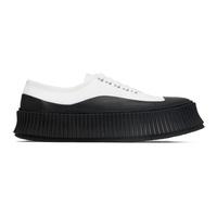 질샌더 Jil Sander White Canvas Platform Sneakers 222249M237008