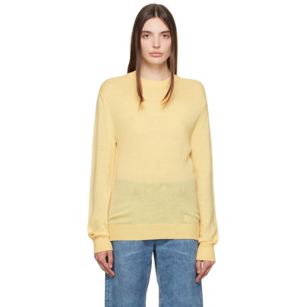 질샌더 질샌더 Jil Sander Yellow Embroidered Sweater 232249F096015
