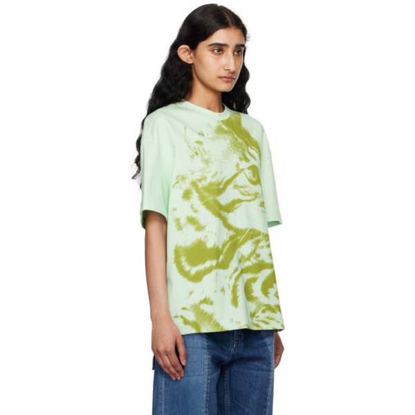 질샌더 질샌더 Jil Sander Green Printed T-Shirt 241249F110020