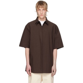 질샌더 Jil Sander Brown Layered Shirt 241249M192027