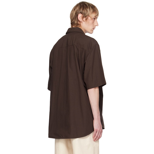 질샌더 질샌더 Jil Sander Brown Layered Shirt 241249M192027