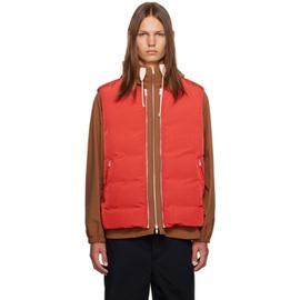 질샌더 Jil Sander Brown & Red Jacket & Down Vest Set 231249M178001