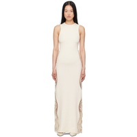 질샌더 Jil Sander 오프화이트 Off-White Lace Panel Maxi Dress 241249F055011