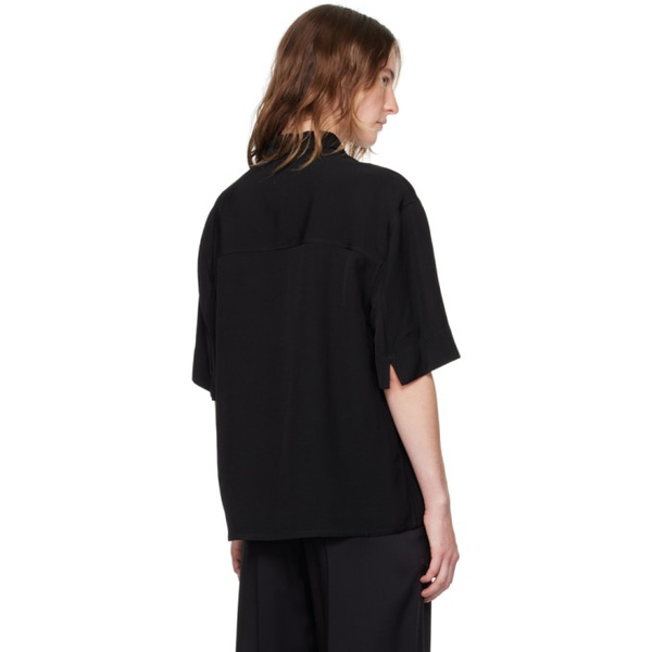질샌더 질샌더 Jil Sander Black Embroidered Shirt 241249F108003