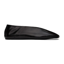 질샌더 Jil Sander Black Leather Ballerina Flats 242249F118000