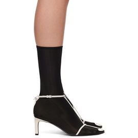 질샌더 Jil Sander Black & White Ankle Boots 241249F122008