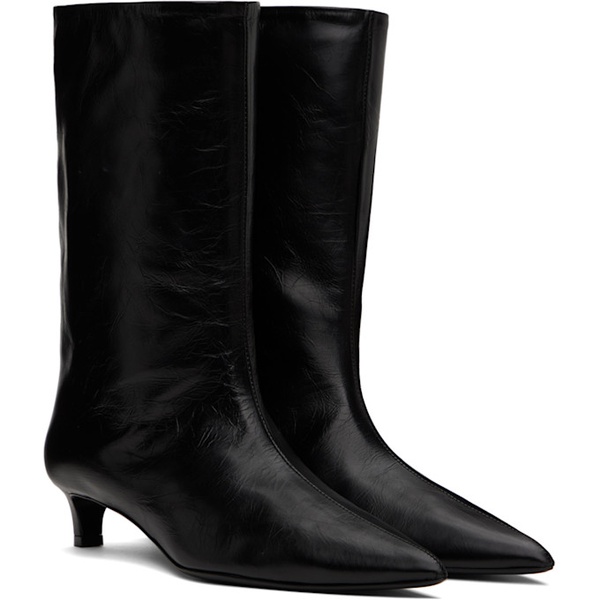 질샌더 질샌더 Jil Sander Black Calf Leather Boots 242249F114003