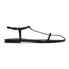 질샌더 Jil Sander Black Flat Sandals 242249F124003