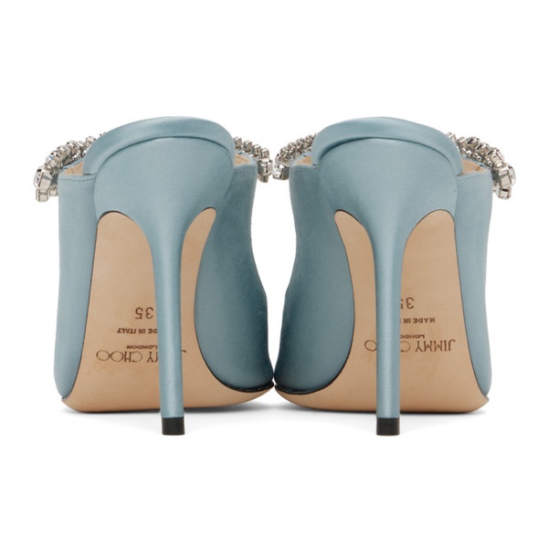  지미 추 Jimmy Choo SSENSE Exclusive Blue Bing 100 Mules 241528F122070