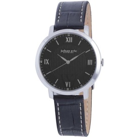 Johan Eric MEN'S Koge Leather Black Dial Watch JE1700-04-007